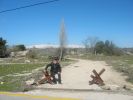 W tle Wzg�rza Golan, a na nich �nieg